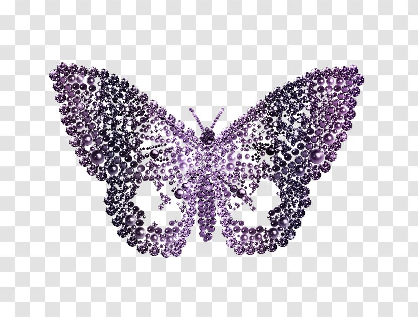 Butterfly Pearl Purple Clip Art - Red Transparent PNG
