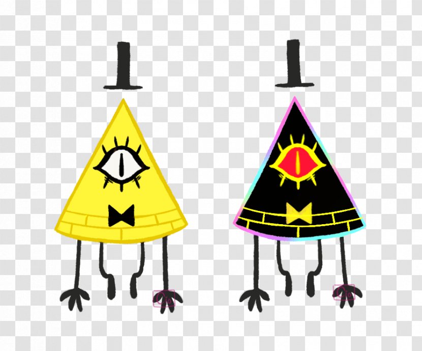 Clip Art Line Product Design - Yellow - Angry Bill Cipher Transparent PNG