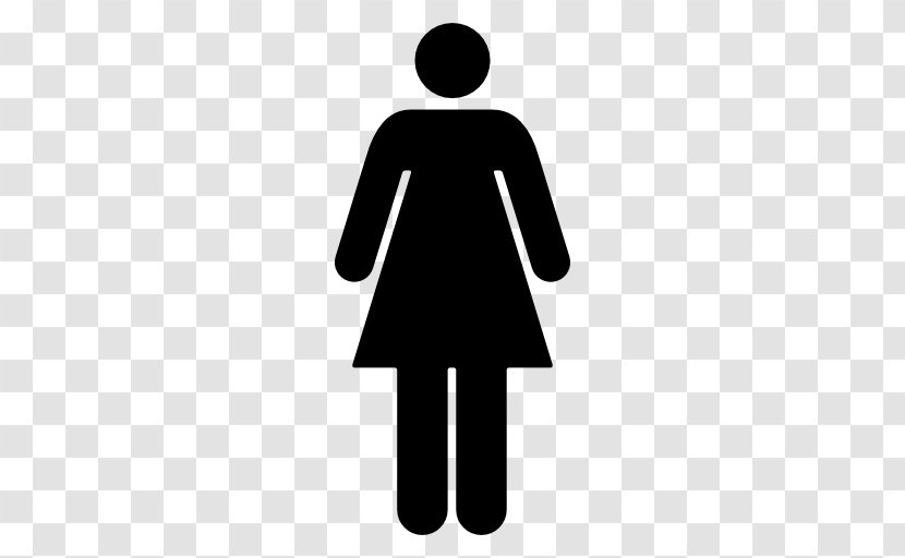 Public Toilet Gender Symbol Bathroom Female - Dress - Ladies Vector Transparent PNG