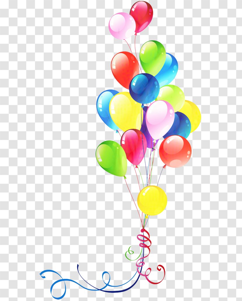Balloon Clip Art Flower Bouquet Birthday - Greeting Note Cards Transparent PNG