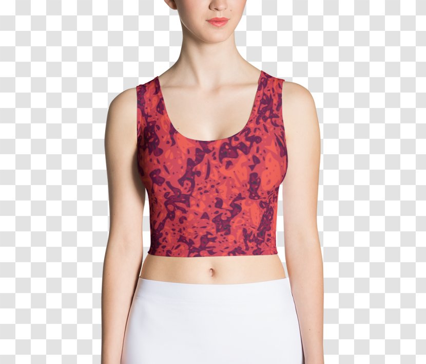 Crop Top Clothing Textile Spandex - Cartoon - White Contrast Beautiful Models Transparent PNG