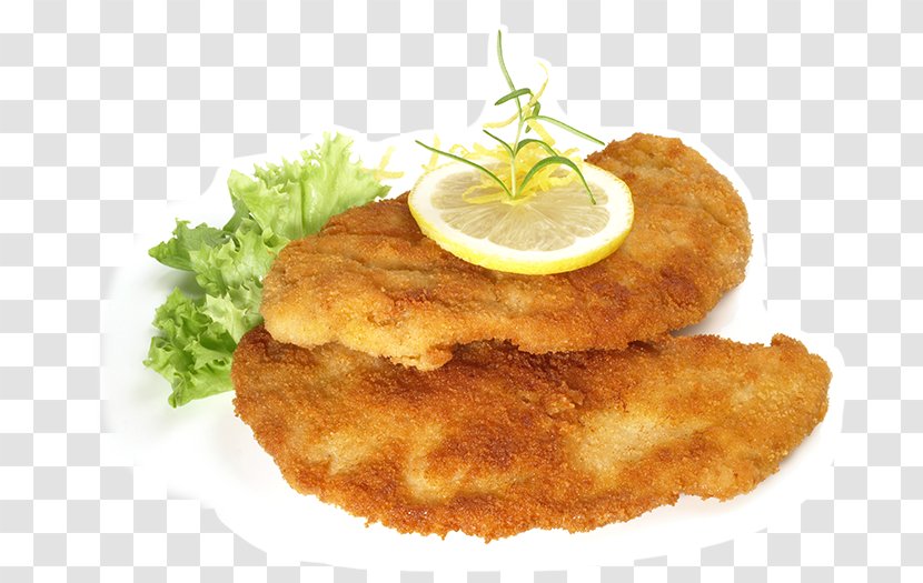 Wiener Schnitzel Veal Milanese Austrian Cuisine French Fries - Fast Food - In Kind Dish Transparent PNG