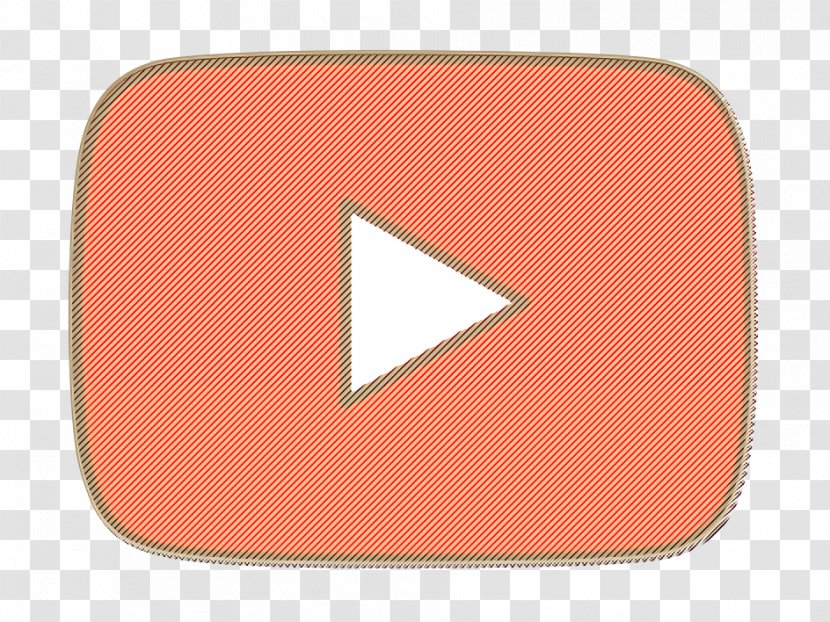 Logo Icon Social Media Videos - Red - Peach Symbol Transparent PNG