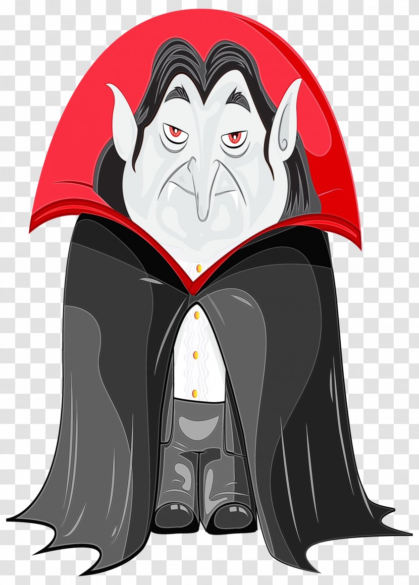 Watercolor Cartoon - Fang - Dracula Transparent PNG