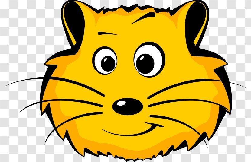 Hamster Face Clip Art - Scalable Vector Graphics - Yellow Animal Cliparts Transparent PNG