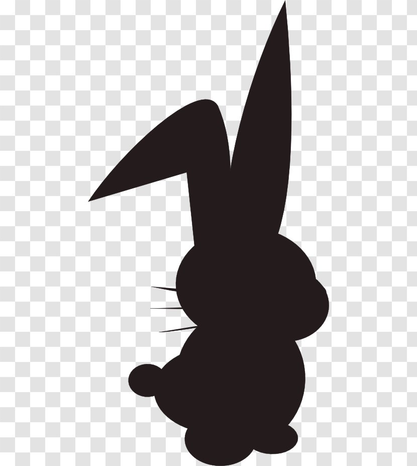 Easter Bunny Rabbit Silhouette Clip Art - Plant Transparent PNG