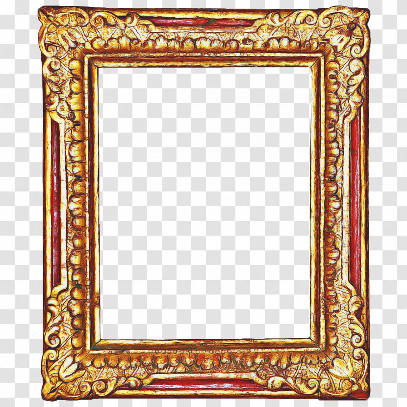 Background Gold Frame - Picture - Interior Design Rectangle Transparent PNG