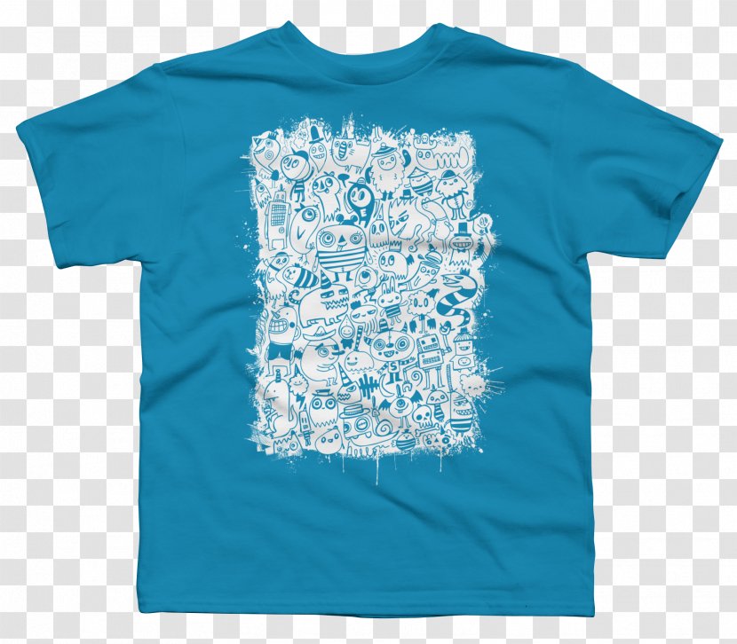 T-shirt Drawing Art - Electric Blue Transparent PNG