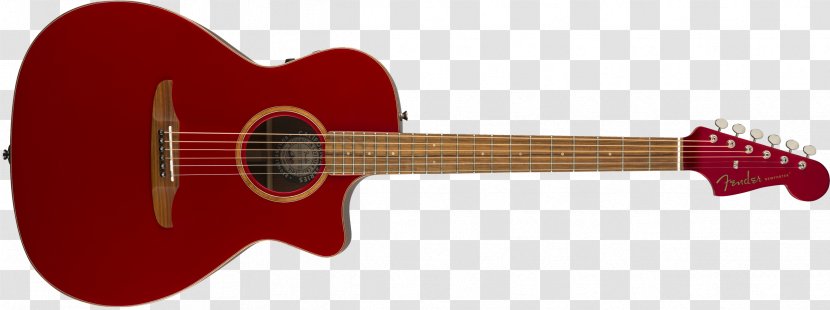 Classic Acoustic Fender California Series Musical Instruments Corporation Guitar - Watercolor - Painted Guitars Transparent PNG