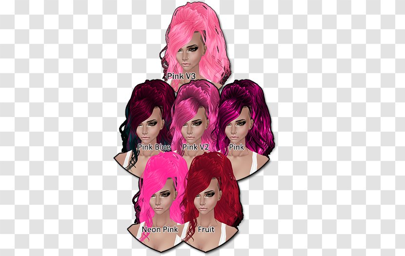 Wig Brown Hair Pink M - Egpyt Transparent PNG