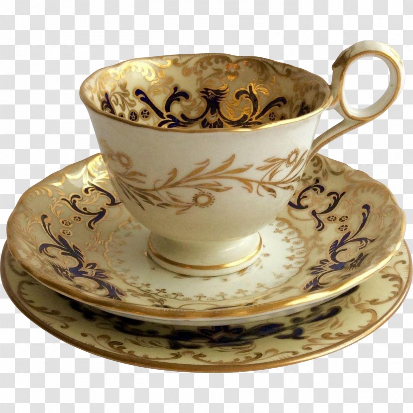 Coffee Cup Saucer Porcelain Cafe Transparent PNG