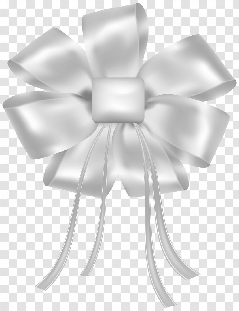 Ribbon Clip Art - White - Bow Transparent PNG