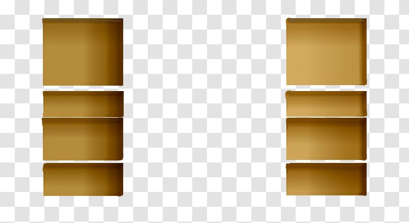 Shelf Bookcase Cupboard Line - Yellow - Creative Wall Transparent PNG