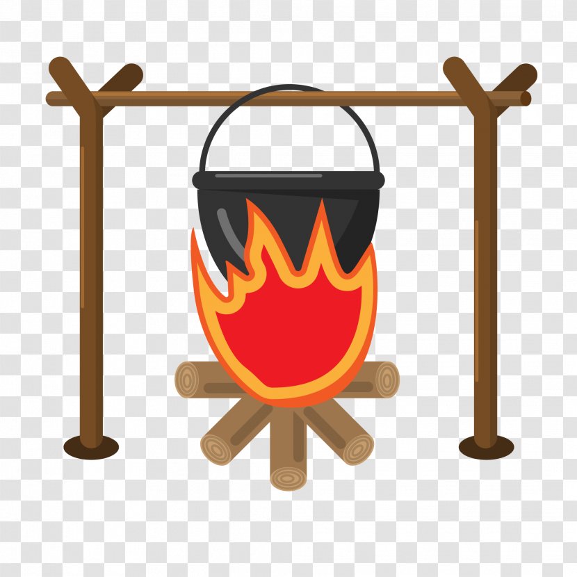 Barbecue Drawing Cartoon - Stock Pot - Field With Cooking Transparent PNG