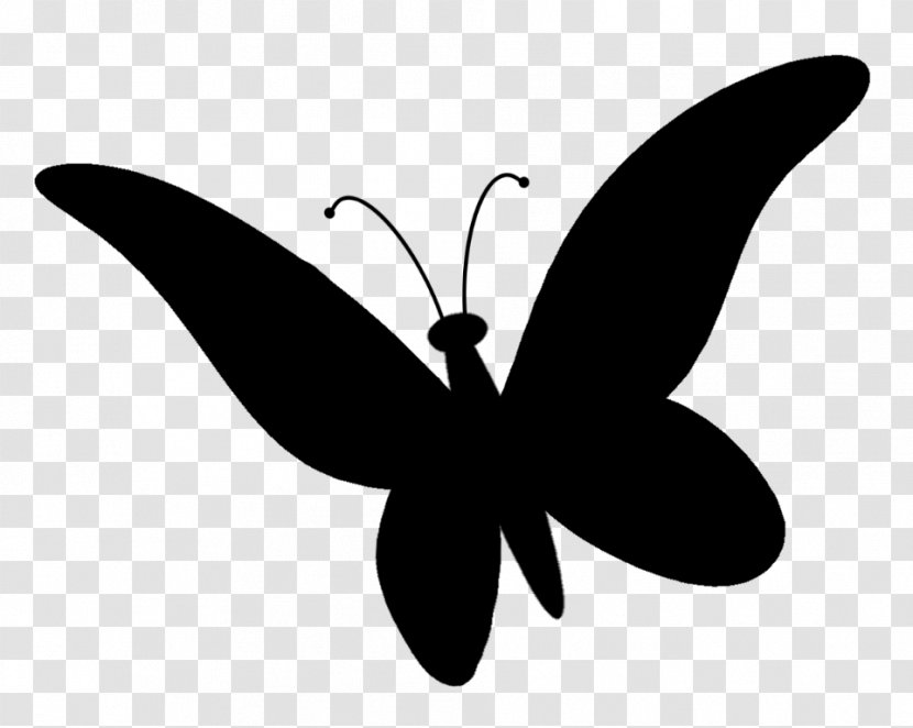 Brush-footed Butterflies Clip Art Silhouette Leaf - Pollinator Transparent PNG