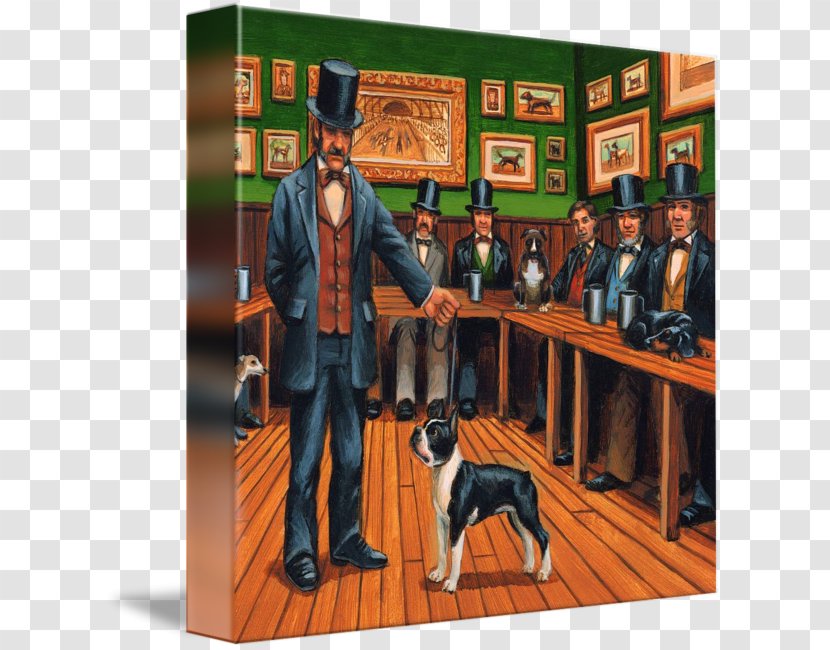 Boston Terrier Gallery Wrap Canvas Human Behavior Art - BOSTON TERRIER Transparent PNG