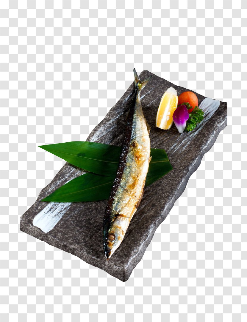 Japanese Cuisine Barbecue Pacific Saury Atlantic Mackerel - Fish Products - Salt Grilled Transparent PNG