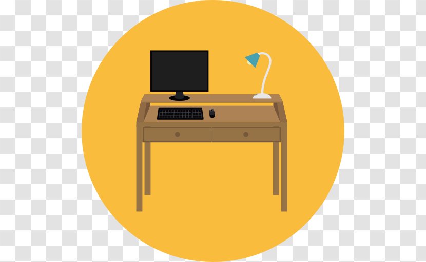 Computer Desk Office & Chairs Business Transparent PNG