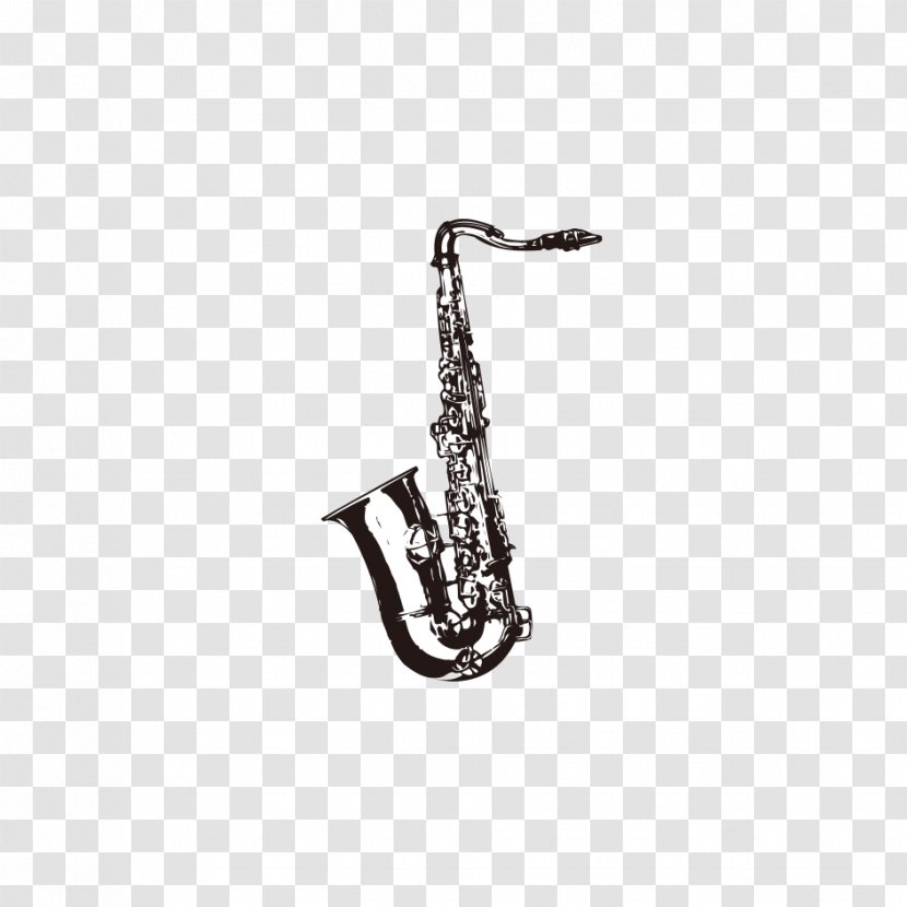 Tuba Musical Instrument Sousaphone Clip Art - Heart - Black And White Saxophone Transparent PNG