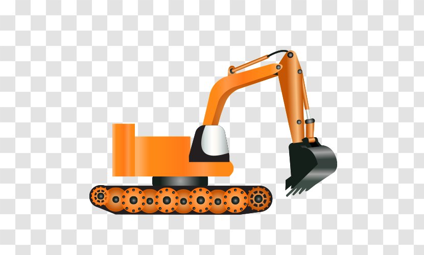 Excavator Heavy Equipment Icon - Cartoon Transparent PNG