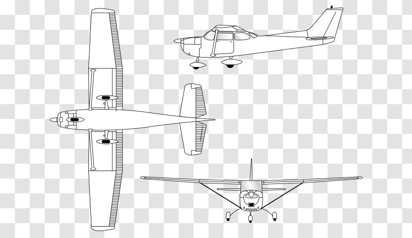 Cessna 172 Airplane Fixed-wing Aircraft Glider 170 Transparent PNG