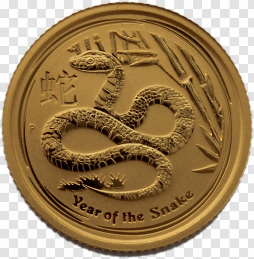 Coin Gold Medal 01504 Bronze - Year Of The Snake Transparent PNG