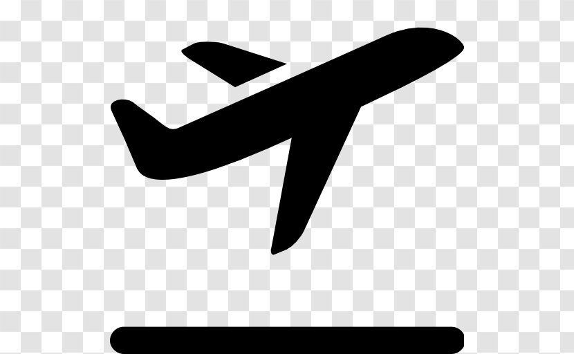 Airplane ICON A5 Clip Art - Silhouette - Taking Transparent PNG