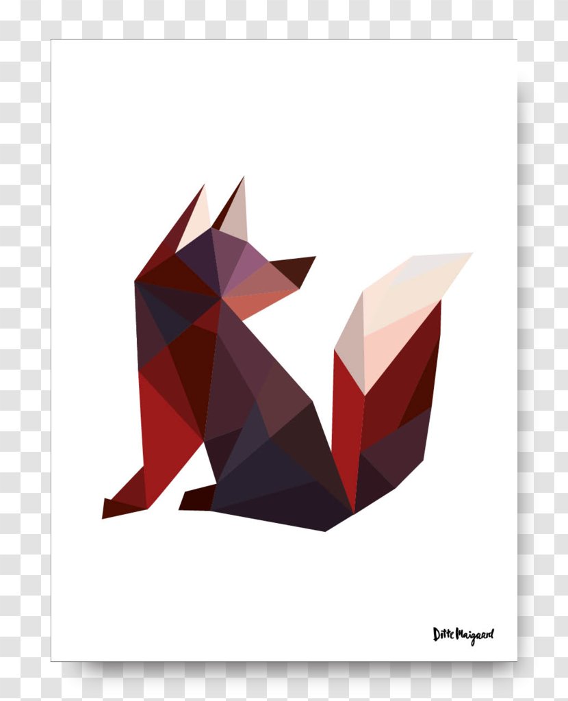 Paper Triangle - Mr Fox Transparent PNG