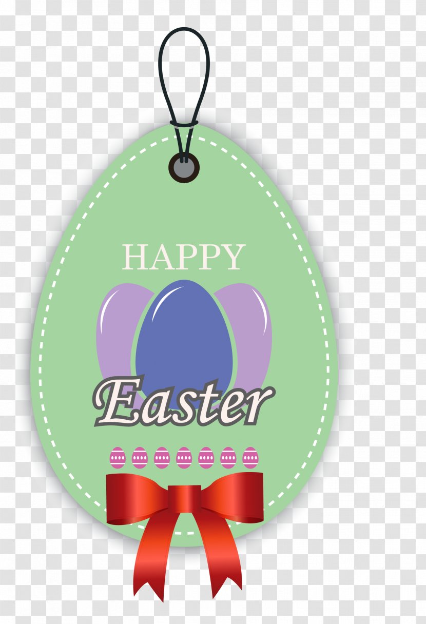 Easter Illustration - Logo - EASTER Tag Transparent PNG