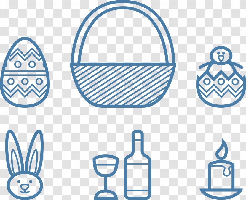 Easter Egg Icon - Design - Related Elements Vector Transparent PNG