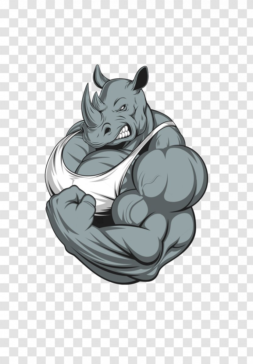 Rhinoceros Royalty-free - Muscle - Design Transparent PNG