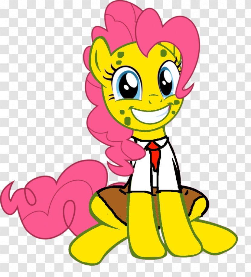 Pinkie Pie Pony Rarity Rainbow Dash Twilight Sparkle - Deviantart - Spongebob Scared Transparent PNG