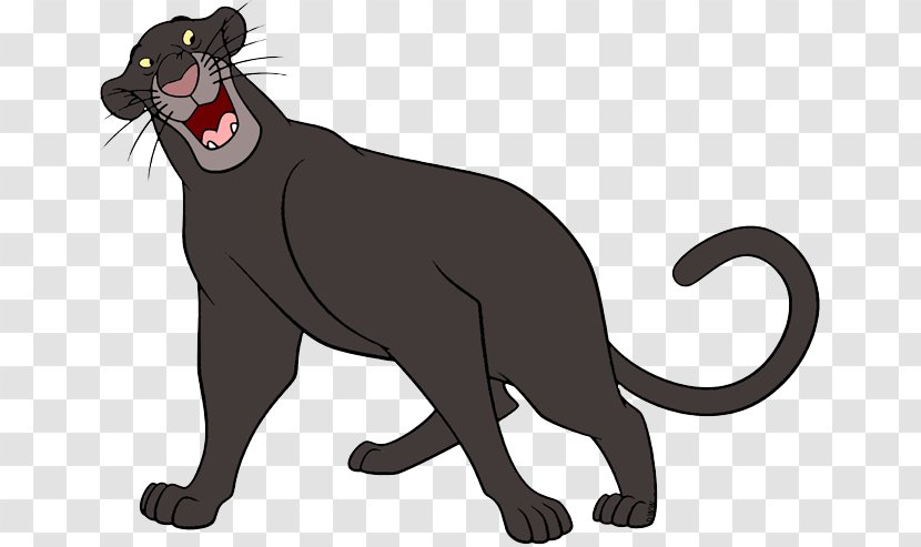 Bagheera The Jungle Book Mowgli Baloo Second - Big Cats - Junglebook Transparent PNG
