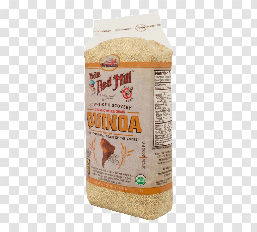 Bob's Red Mill Whole Grain Quinoa Cereal - Glutenfree Diet - Flour Transparent PNG