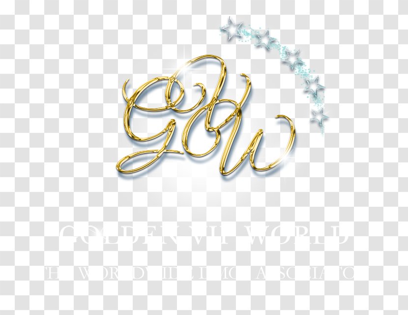 Body Jewellery Brand Font - Golden Vip Transparent PNG