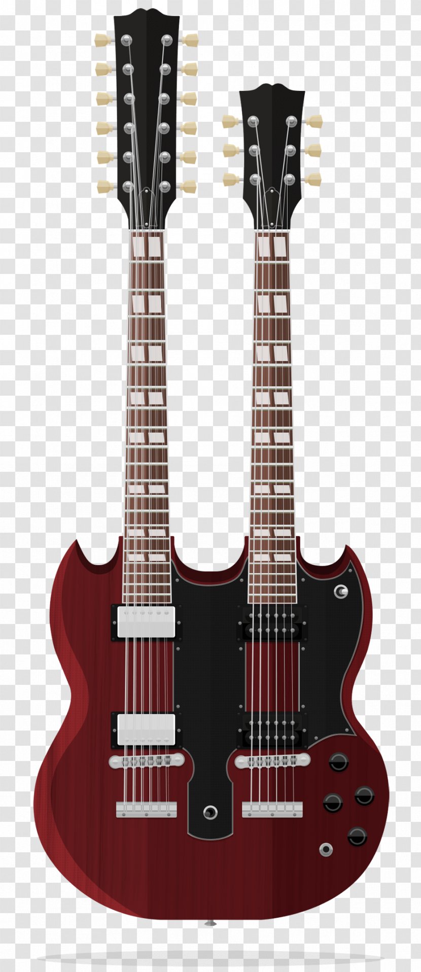 Electric Guitar Gibson EDS-1275 Acoustic Firebird Bass - Acousticelectric Transparent PNG