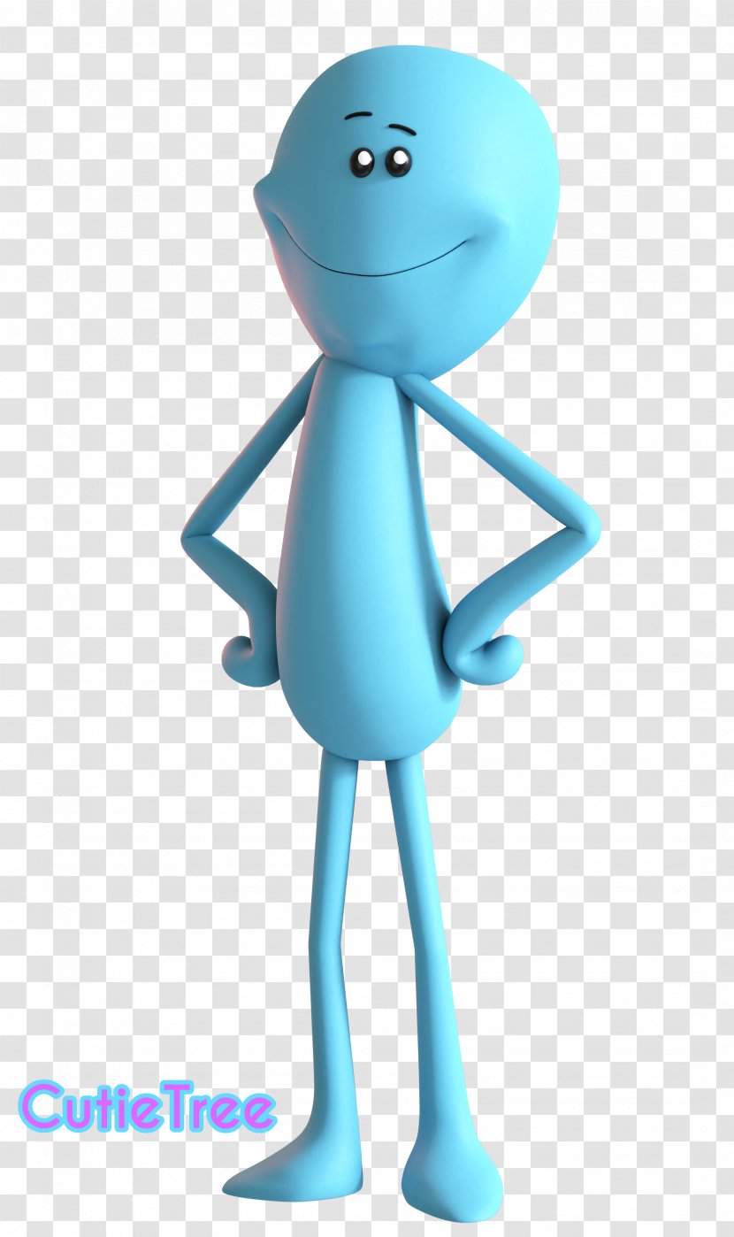 Meeseeks And Destroy Rick Sanchez Morty Smith 3D Modeling Rendering - Turquoise Transparent PNG