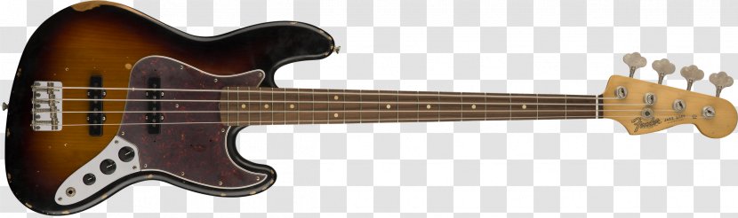 Fender Precision Bass Jazz Guitar Musical Instruments Road Worn 50s Strat Mn - Cartoon Transparent PNG