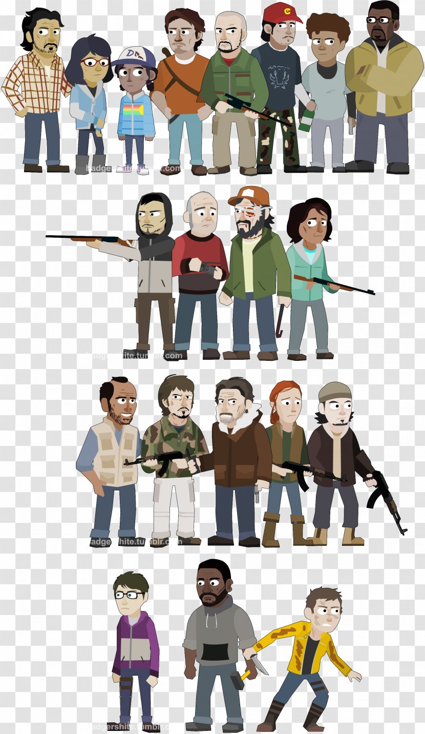 The Walking Dead: Season Two Rick Grimes Clementine Glenn Rhee - Dead Transparent PNG