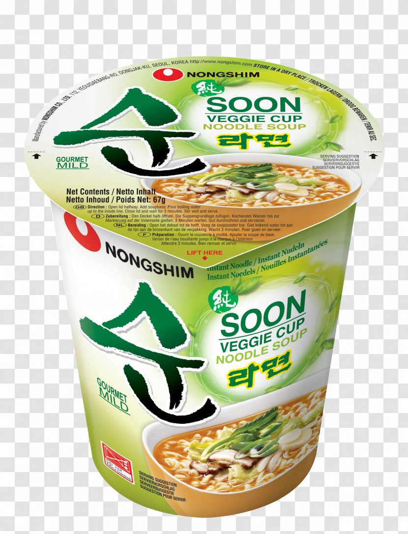 Instant Noodle Ramen Asian Cuisine Japanese Nongshim - Soup - Vegetable Transparent PNG