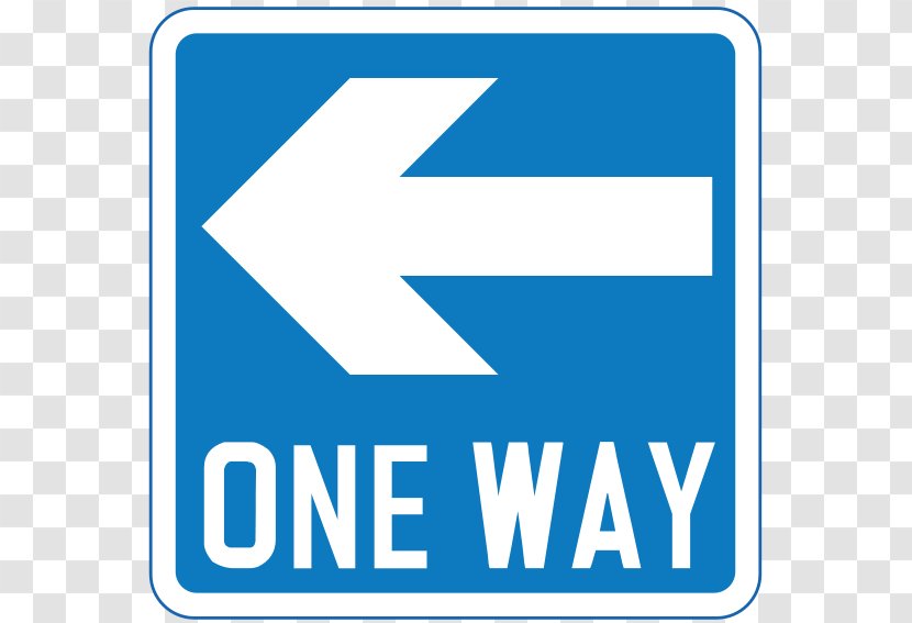Road Signs In Singapore Traffic Sign One-way Stop - Mandatory Transparent PNG