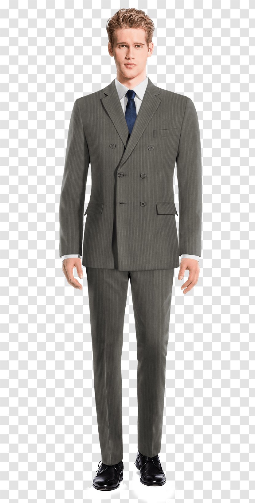 Suit Tuxedo Double-breasted Tweed Black Tie - Necktie Transparent PNG