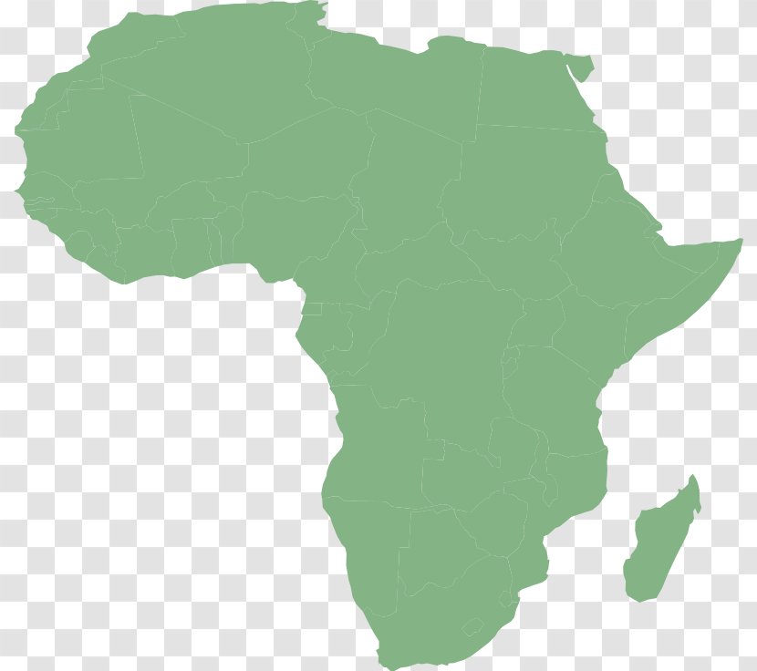Democratic Republic Of The Congo Map Clip Art - Africa - Projection Cliparts Transparent PNG
