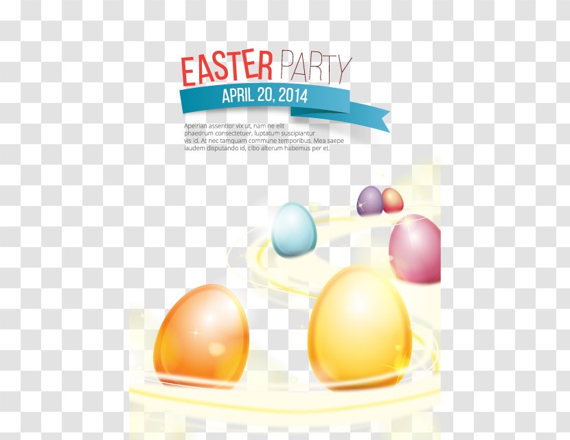 Easter Bunny Egg - Vector Invitation Card Transparent PNG