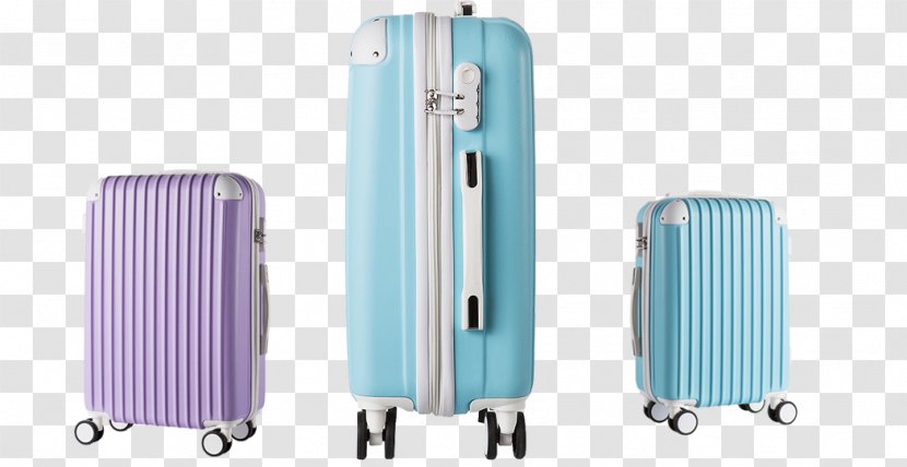Suitcase Purple - Blue Transparent PNG