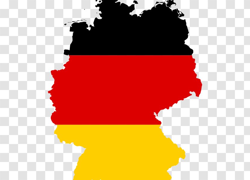 Flag Of Germany Map National Colours - World Transparent PNG
