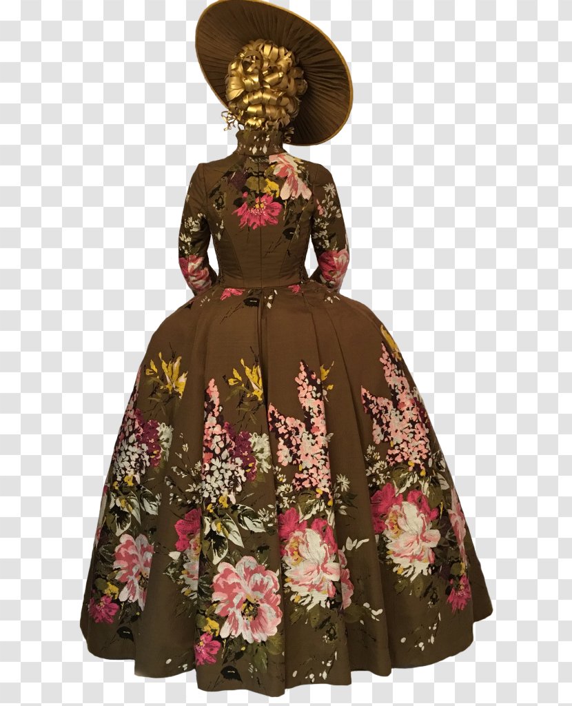 Victorian Fashion Era Claire Fraser Dress Costume - Designer - Flower Transparent PNG