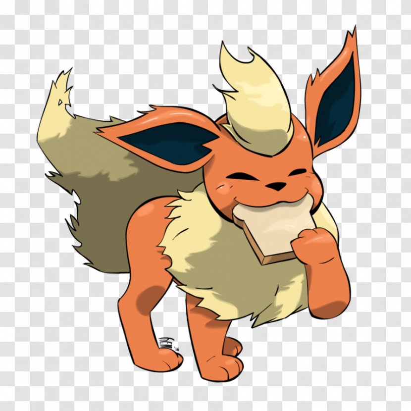 Flareon Eevee Drawing Pokémon Sketch - Mythical Creature - Concept Art Transparent PNG