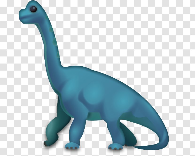 Brachiosaurus Dinosaur World Emoji Day IPhone - Ios 10 Transparent PNG