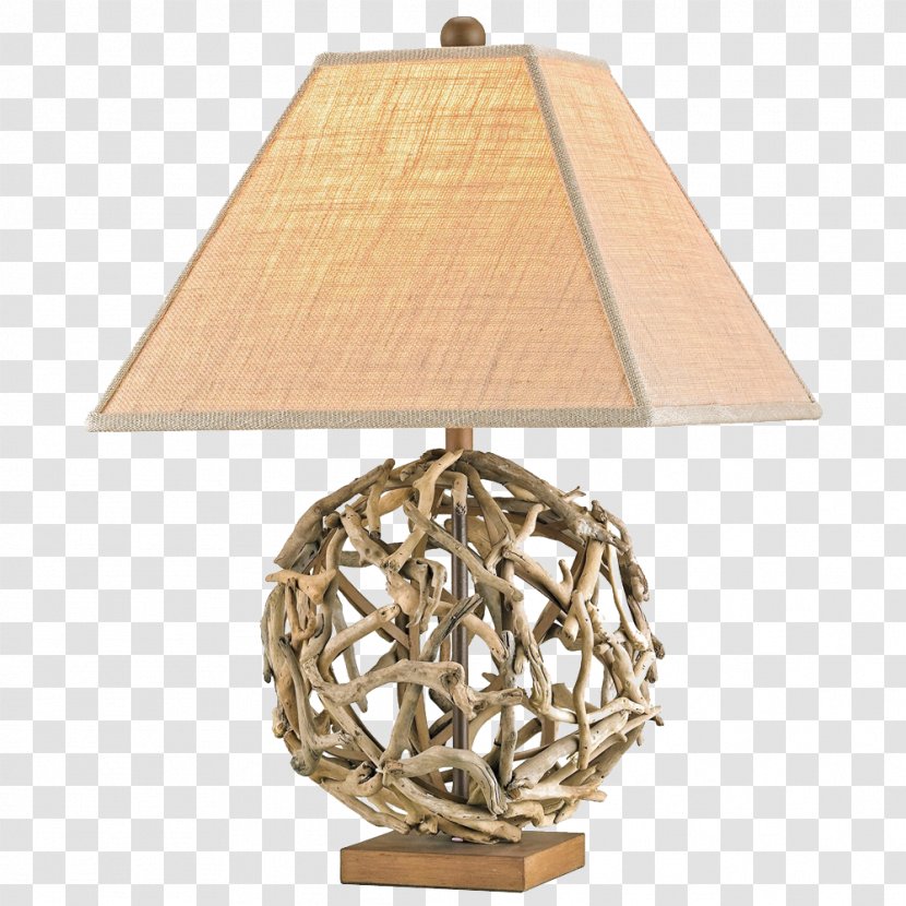Table Lighting Driftwood Lamp - Woven Wood Bamboo Transparent PNG